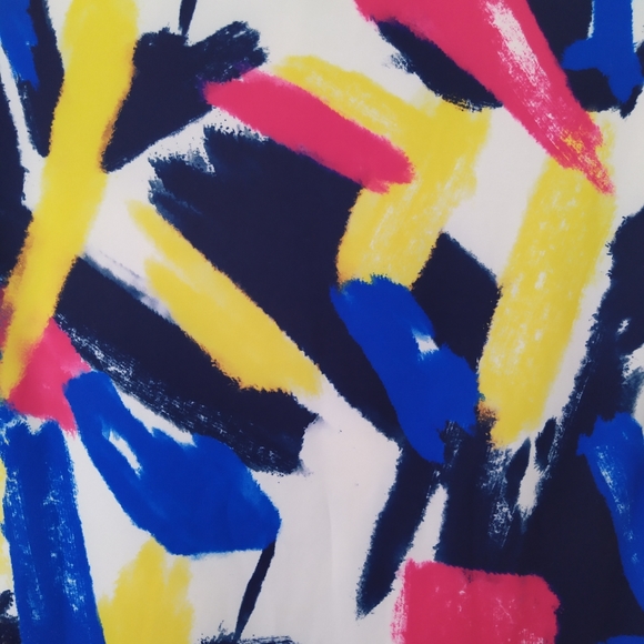 *SALE* Brush Stroke Print Bodycon Dress - Picture 5 of 6